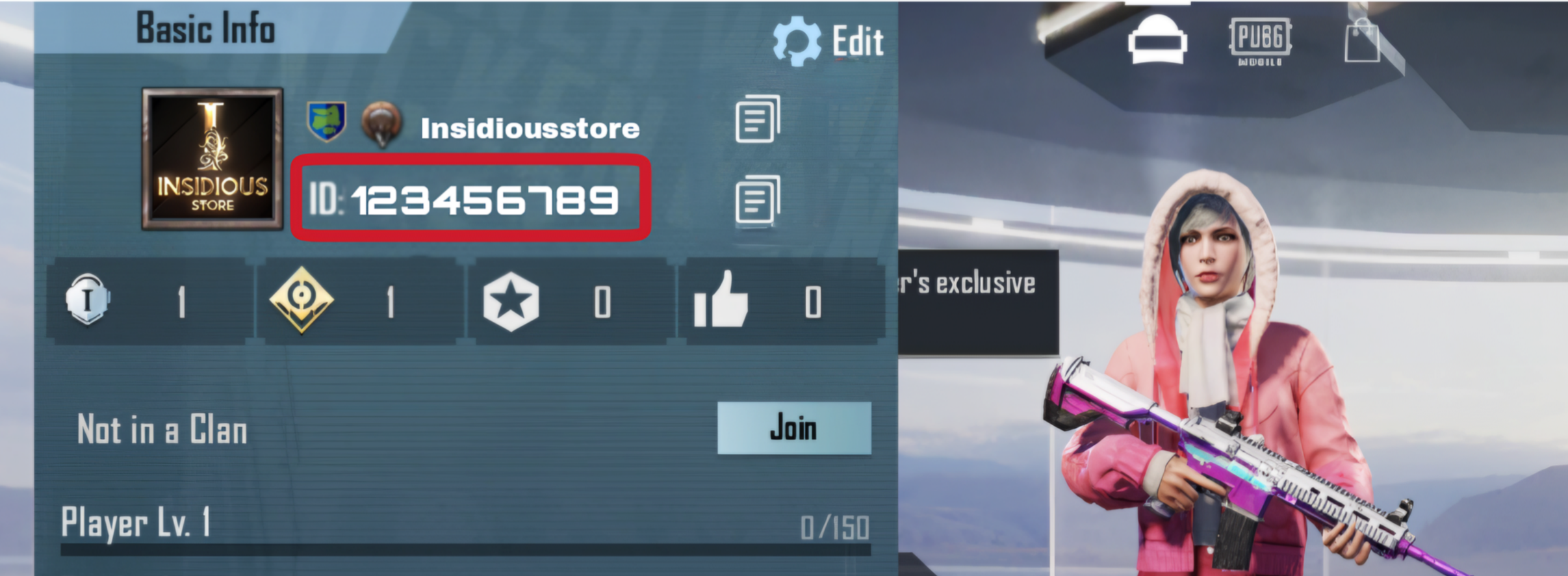 User ID Example